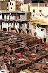 North Africa,Morocco,Fes district,Fez Tannery,Chouara Tannery. Leather processing