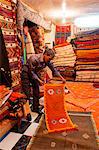 North Africa,Morocco,Fes district,Medina of Fes. Moroccan carpets