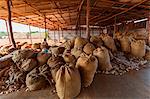 Africa,Malawi,Balaka district. Cotton processing