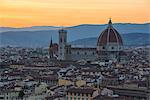 Florence - Tuscany,Italy Cathedral Santa Maria del Fiore at sunset