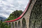 Bernina express ,Grigioni-Switzerland Long exposure of Bernina Express over viaduct