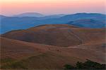 Europe,Italy,Umbria,Perugia district,Central Appennines at sunset.