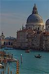 Accademia Bridge, Venice, Italy. Sunset over Canal Grande