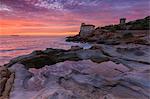 Europe, Italy, Boccale castle at Sunset, province of Livorno, Tuscany.