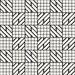 Vector seamless black and white trendy pattern. Modern stylish repeating texture. Repeating geometric lattice