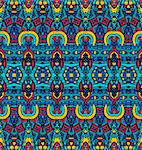 ethnic tribal festive pattern for fabric. Abstract geometric colorful seamless pattern ornamental. Mexican design