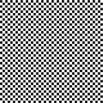 Regular vector pattern of squares in alternating black and white colors. Seamless background.