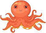 Illustration of cute Octopus