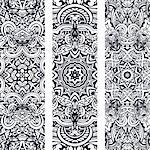 indian floral paisley banners. Ethnic Mandala ornament. best for textile, greeting card, coloring book, bookmarks, fabrick