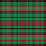 abstract vector tartan seamless - red and green