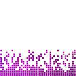 abstract vector square pixel mosaic background - purple and violet