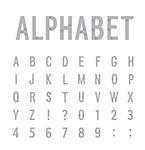 Creative paper alphabet. Vector illustration.