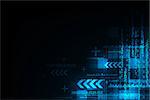 Vector abstract background shows the innovation of technology and technology concepts.