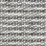 Black and White Irregular Dashed Lines Pattern. Modern Abstract Vector Seamless Background. Stylish Chaotic Rectangle Stripes Mosaic