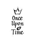 Once upon a time vector calligraphy design