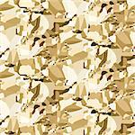 Vector gold crumpled foil seamless pattern. Shimmer sparkle background.