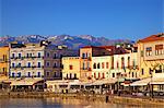 Venetian Harbour, Chania, Crete, Greek Islands, Greece, Europe