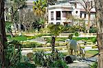 Garden of Dreams, Gallery building and pond, Kaiser Mahal Palace, Thamel district, Kathmandu, Nepal, Asia
