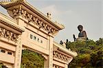 Big Buddha, Po Lin Monastery, Ngong Ping, Lantau Island, Hong Kong, China, Asia