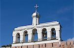 Bell Tower of St. Sophia Cathedral, Kremlin, UNESCO World Heritage Site, Veliky Novgorod, Novgorod Oblast, Russia, Europe