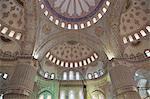 Interior, Blue Mosque (Sultan Ahmed Mosque) (Sultan Ahmet Mosque) (Sultanahmet Camii), UNESCO World Heritage Site, Istanbul, Turkey, Europe