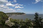 Coastline seen from Fundy National Park in New Brunswick, Canada, North America