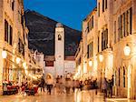 Stradun, Old Town, UNESCO World Heritage Site, Dubrovnik, Croatia, Europe