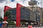 The Sao Paulo Museum of Art on Paulista Avenue, designed by Lina Bo Bardi, Sao Paulo, Brazil, South America