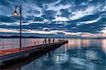 Europe,Italy,Umbria,Perugia district. Jetty Lake Trasimeno