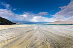 Horgabost beach, facing the island of Taransay, Isle of Harris, Outer Hebrides, Scotland, United Kingdom, Europe