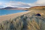 Horgabost beach, facing the island of Taransay, Isle of Harris, Outer Hebrides, Scotland, United Kingdom, Europe