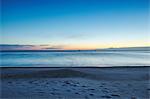 Sunset over sea from beach Odessa, Odessa Oblast, Ukraine, Europe