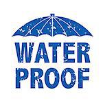 Water Drop Text, Vector Illustration