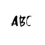 Letters ABC. Handwritten by dry brush. Rough strokes font. Vector illustration. Grunge style alphabet.