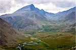 the Subpolar Urals with views of the mountains. Hiking. August 2017