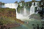 Iguazu Falls from Argentinian side, UNESCO World Heritage Site, on border of Argentina and Brazil, Argentina, South America