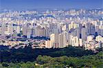 View of Sao Paulo city from the Serra da Cantareira State Park, Sao Paulo, Brazil, South America