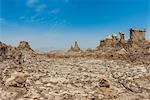 Sandstone formations in Dallol, hottest place on earth, Danakil depression, Ethiopia, Africa