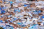 View over Chefchaouen (Chaouen) (The Blue City), Morocco, North Africa, Africa