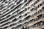 Densely populated housing estate, apartment building, Quarry Bay, Hong Kong Island, Hong Kong, China, Asia