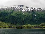 Scenic view, Prince William Sound, Whittier, Alaska, United States, North America