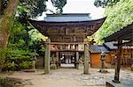 Exterior view of Shinto Sakurai Shrine, Fukuoka, Japan.