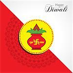 Illustration of Diwali utsav greeting or poster card