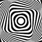Abstract op art graphic design. Vector illustration.