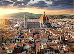 Magnificent basilica of Santa Maria del Fiore in Florence, Italy