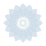Snowflake pattern. Winter design element. Vector art.