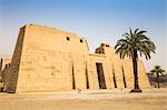 Pylon I, Temple of Ramesses III at Medinet Habu, West Bank, UNESCO World Heritage Site, Luxor, Egypt, North Africa, Africa