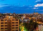 Cityscape of Mendoza, twilight, Argentina, South America