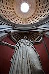 A statue, Pantheon, UNESCO World Heritage Site, Rome, Lazio, Italy, Europe