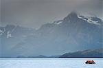 A fjord in the Darwin Mountain range, Alberto de Agostini National Park, Tierra del Fuego, Chilean Patagonia, Chile, South America